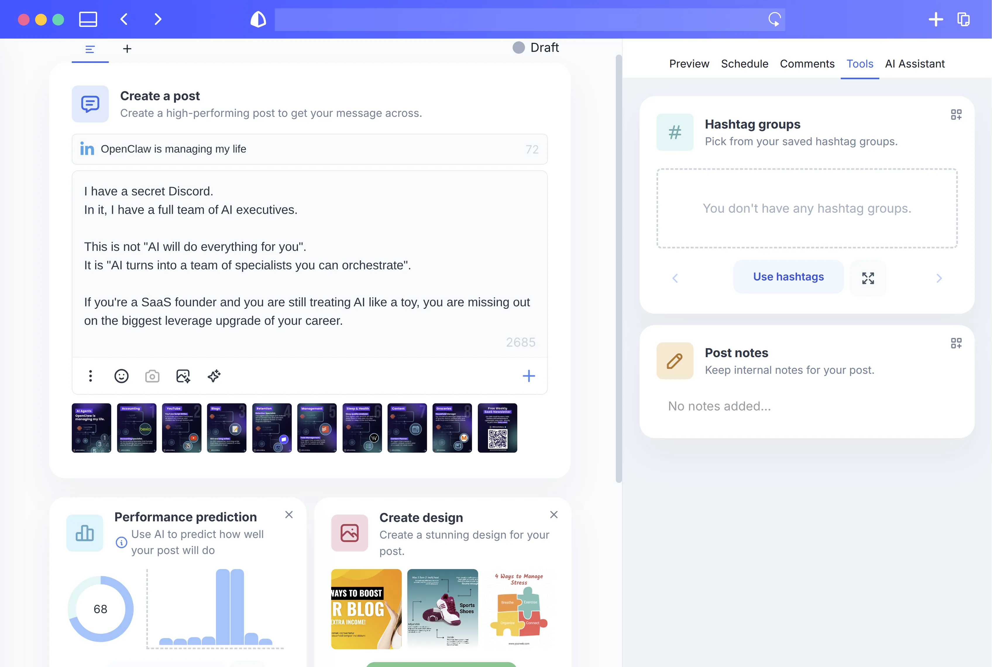 FounderStack product interface 1